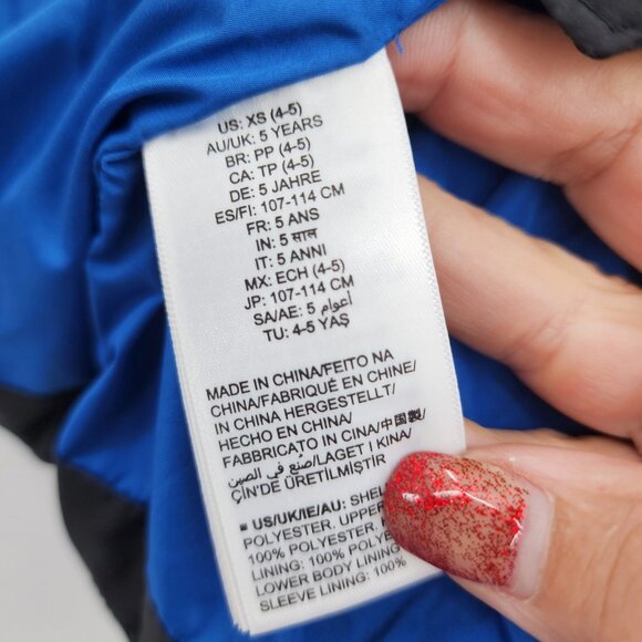 AMAZON ESSENTIALS Little Boys Waterproof Winter Black Puffer Jacket XS (4-5) NWT - Picture 9 of 11